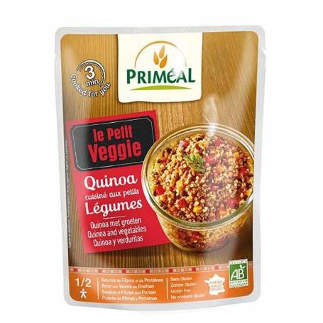 Meniu gata preparat, Quinoa cu legume, 220g, eco-bio - Primeal