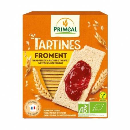 Tartine crocante cu faina de grau si secara, 150g, eco-bio - Primeal