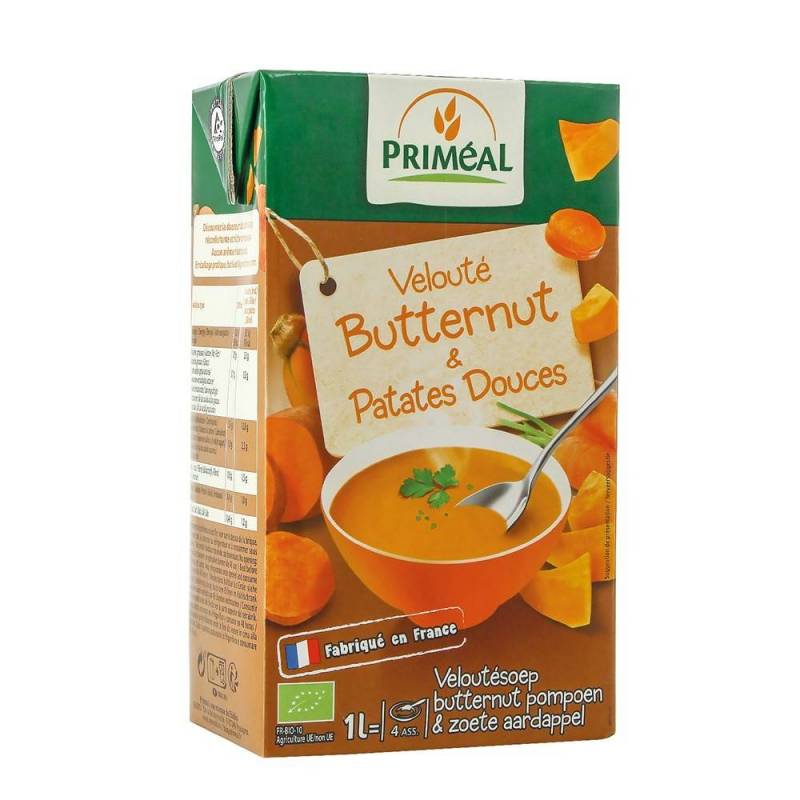 Supa crema cu dovleac si cartofi dulci, 1L, eco-bio - Primeal