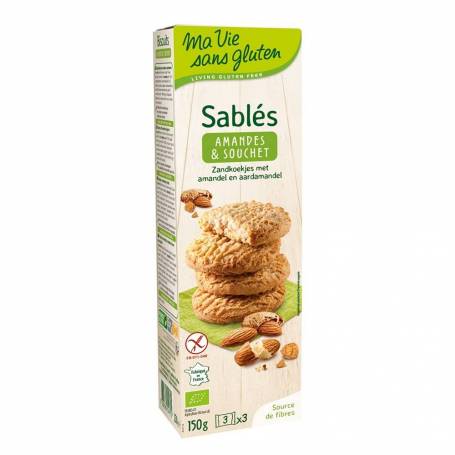 Biscuiti fara gluten cu migdale si alune tigrate, 150g, eco-bio - Ma vie sans Gluten