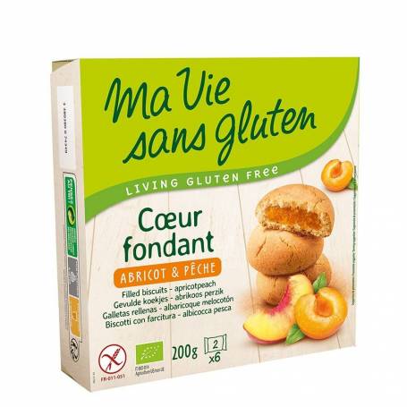 Biscuiti fara gluten cu crema de caise, 200g, eco-bio - Ma vie sans Gluten