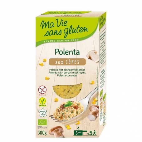 Polenta cu hribi, fara gluten, 300g, eco-bio - Ma vie sans Gluten