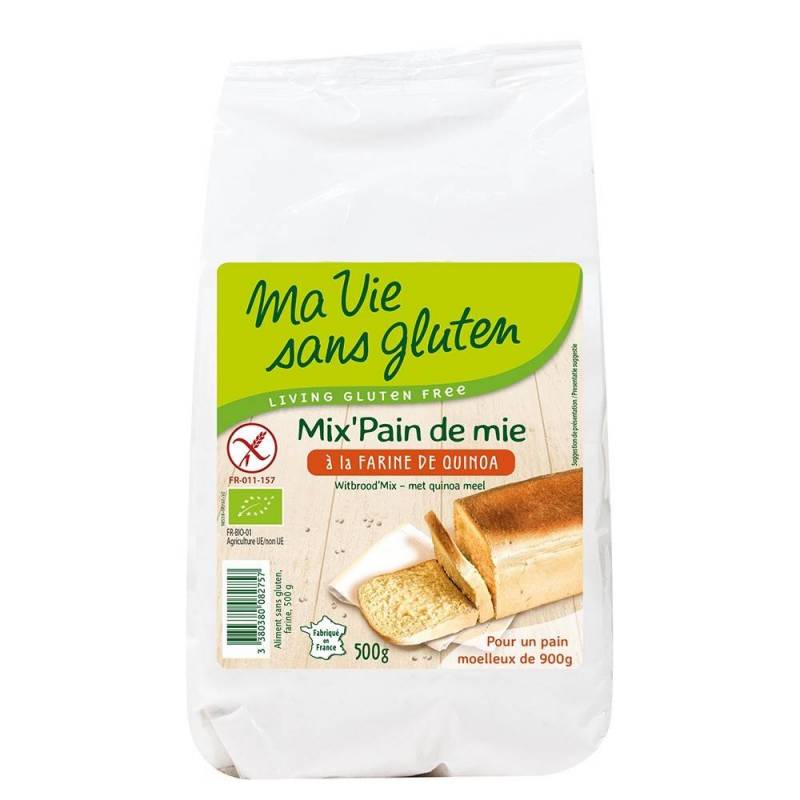 Amestec pentru paine cu quinoa - fara gluten 500g eco-bio Ma vie