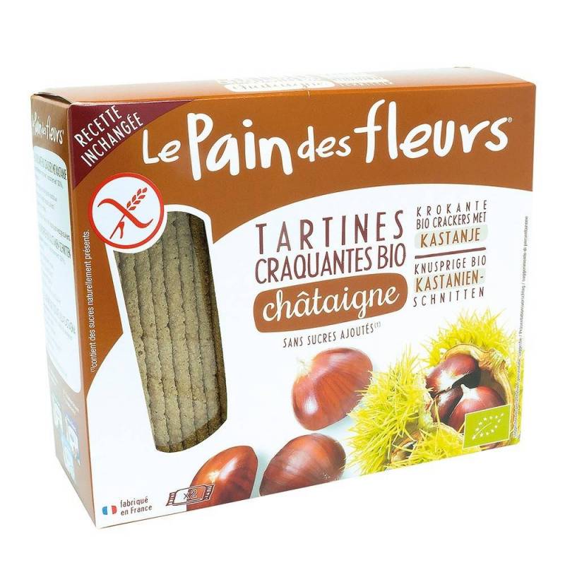 Turte crocante cu castane - fara gluten 150g eco-bio Le pain des