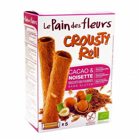 Crousty Roll cu cacao și alune - fara gluten 125g eco-bio Le pain des fleurs