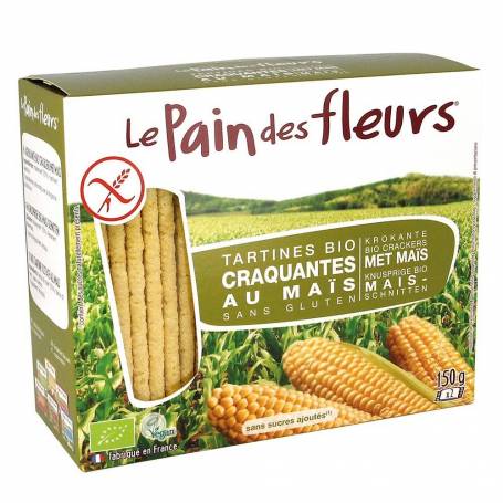 Turte crocante din porumb si orez - fara gluten eco-bio 150g Le pain des fleurs