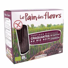 Turte crocante din orez negru -fara gluten eco-bio 150g Le pain des fleurs