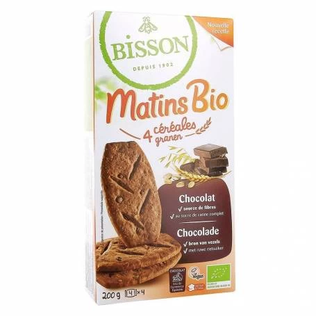 Biscuiti MIC DEJUN, cu cereale si ciocolata, eco-bio, 200g - Bisson