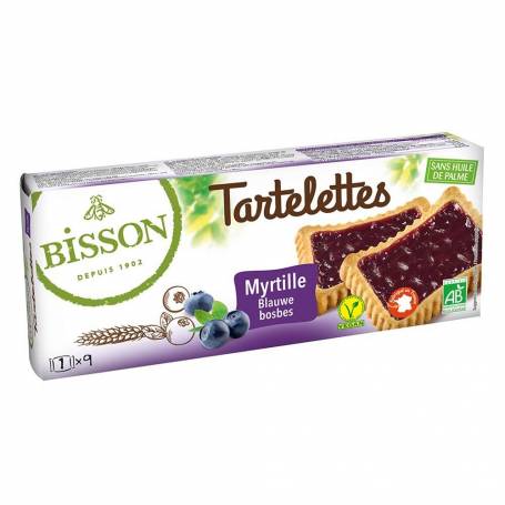 Mini tarte cu afine, eco-bio, 145g - Bisson