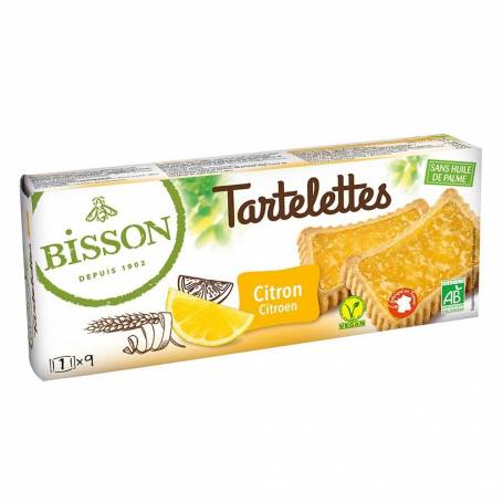 Mini tarte cu lamaie, eco-bio, 145g - Bisson