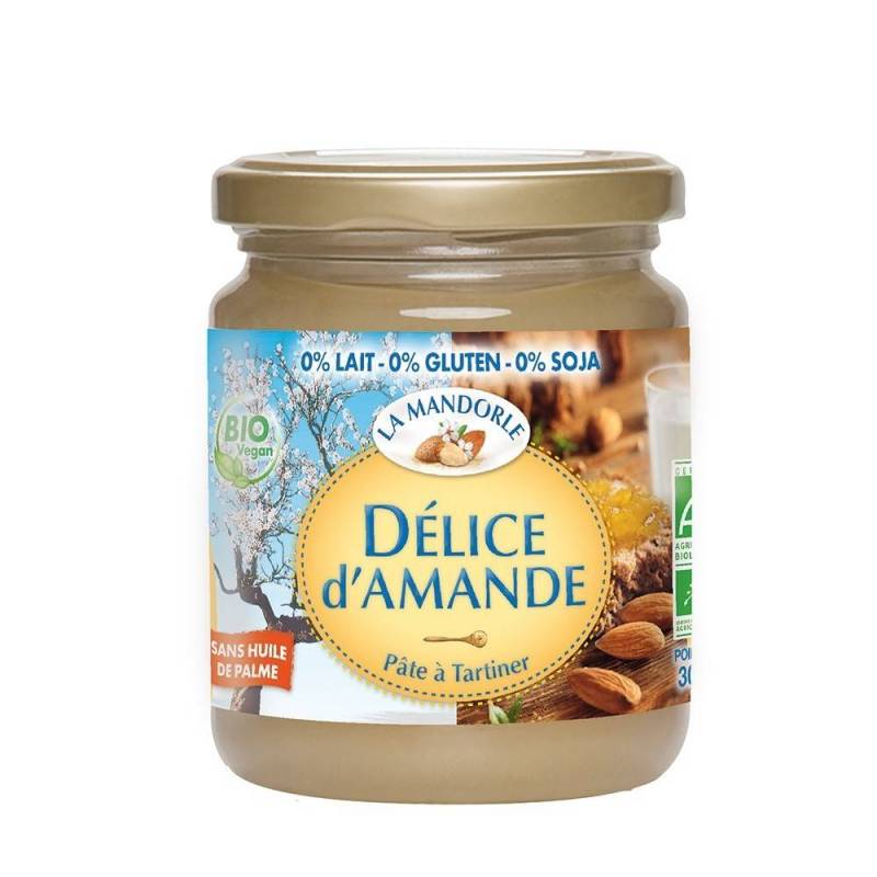 Crema tartinabila de migdale fara gluten, lapte, soia 300g eco-bio