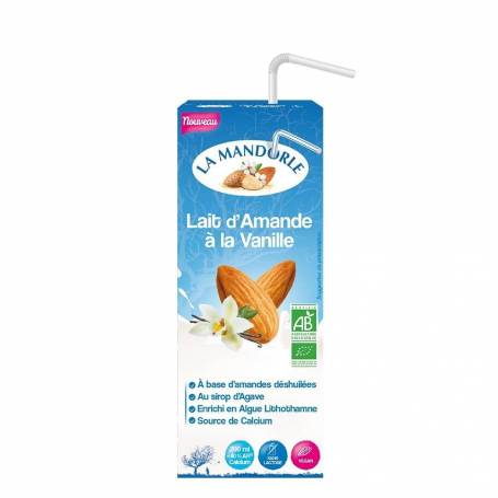 Lapte de migdale cu vanilie, eco-bio, 200ml - La Mandorle