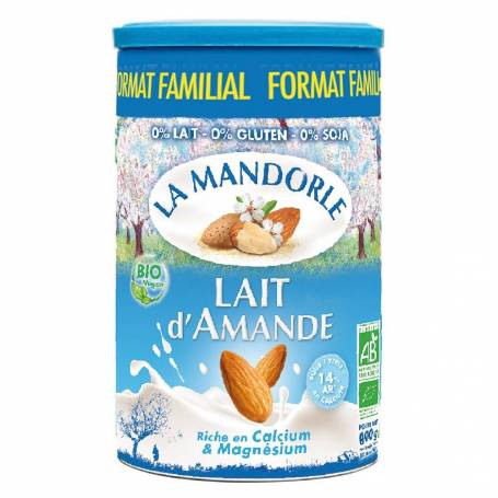 Format familial, Lapte praf de migdale, eco-bio, 800g - La Mandorle