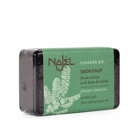 Sapun de Alep, cu carbune vegetal, 100g - Najel