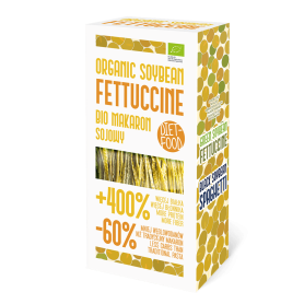 Fettuccine bio din soia galbena, eco-bio, 200g - Diet Food