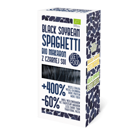 Spaghetti din soia neagra, eco-bio, 200g - Diet Food