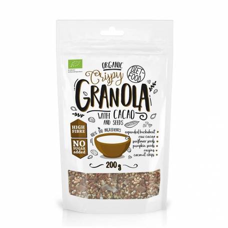 Granola cu cacao, eco-bio, 200g - Diet Food