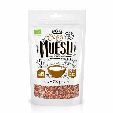 Musli cu cacao nibs, eco-bio, 200g - Diet Food