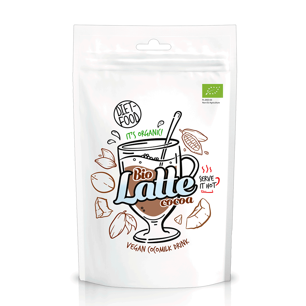 Cacao latte, eco-bio, 200g - diet food
