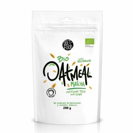 Porridge instant din ovaz cu matcha, eco-bio, 200g - Diet Food