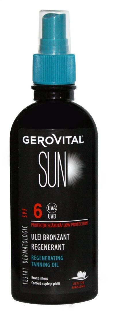Gerovital Plant Ulei bronzant regenerant spf 6 150ml - gerovital sun