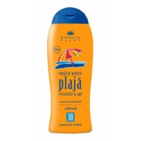 Emulsie pentru plaja rezistenta la apa SPF 30 cu ulei de catina 200 ml - Cosmetic Plant