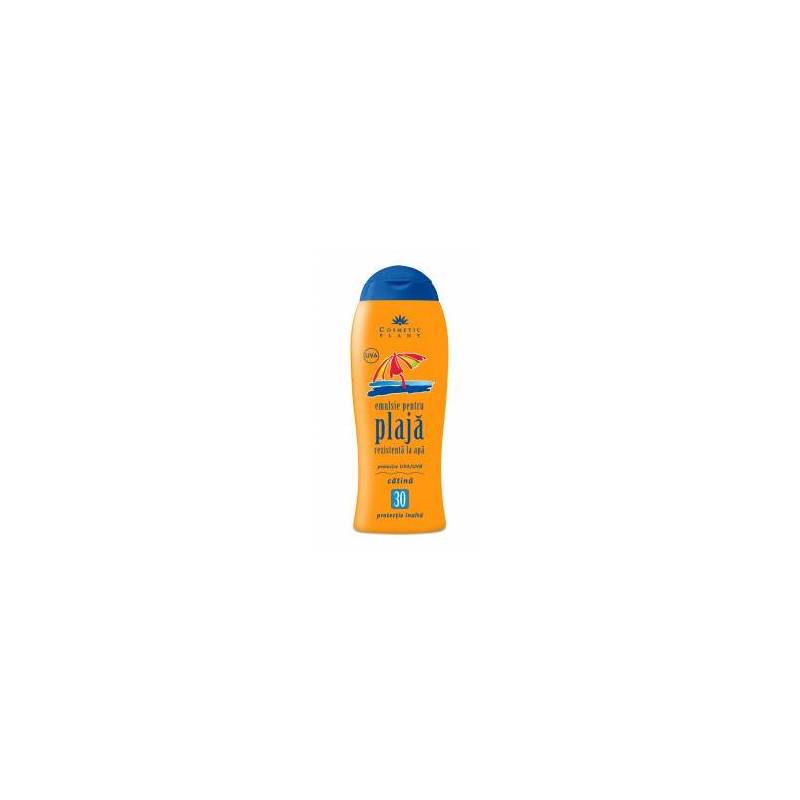 Emulsie pentru plaja rezistenta la apa SPF 30 cu ulei de catina 200