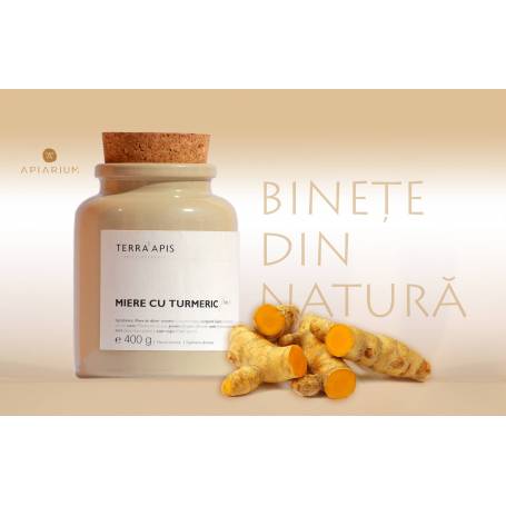 Miere cu turmeric No1  - 400g - TERRA APIS