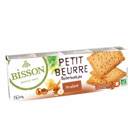 Biscuiti Petit Beurre, cu praline, eco-bio, 150g - Bisson