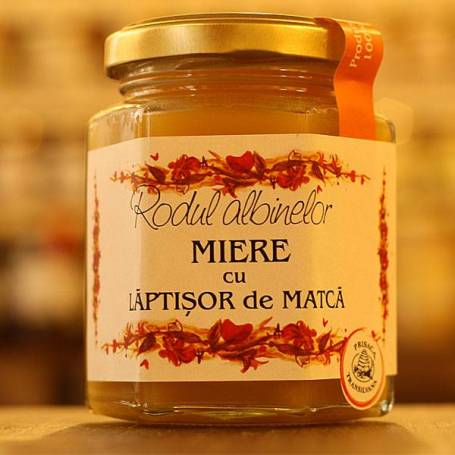 Miere si laptisor de matca 250g - Prisaca