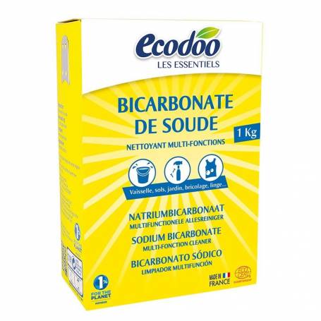 Bicarbonat de sodiu pentru menaj, 1kg - Ecodoo