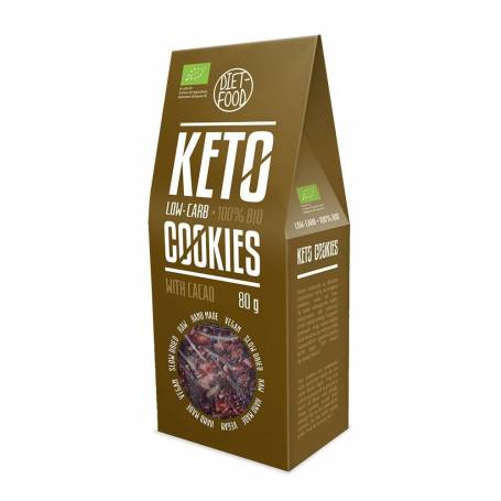 Fursecuri keto raw vegane cu cacao 80g eco-bio Diet-Food