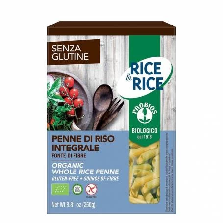Penne de orez integral, eco-bio, 250g - PROBIOS