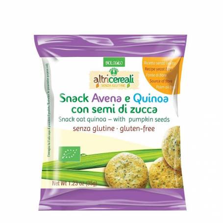 Snack din ovaz si quinoa cu seminte de dovleac, eco-bio, 35g - PROBIOS