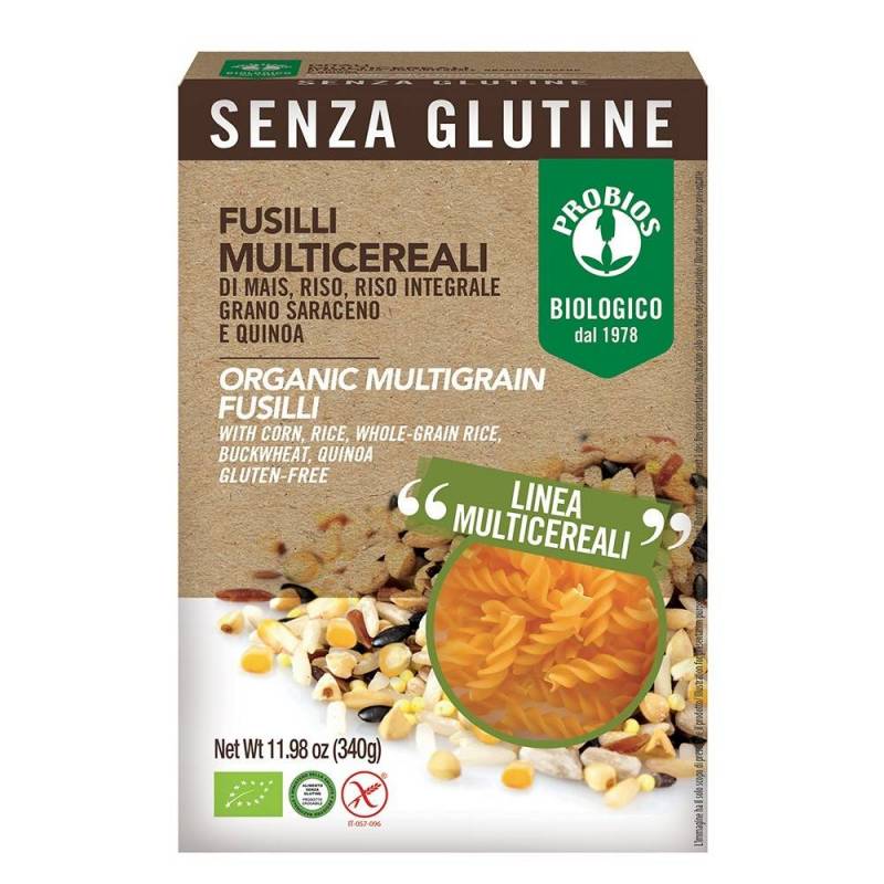 Fusilli multicereale, fara gluten, eco-bio, 340g - PROBIOS
