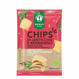 Chipsuri bio cu linte si rozamarin, eco-bio, 40g - PROBIOS