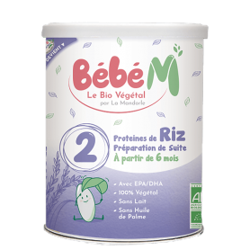 Formula 2 Lapte praf vegetal pentru bebelusi - de la 6 luni 800g eco-bio Bebe MANDORLE