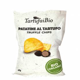 Chipsuri din cartofi cu trufe negre, eco-bio, 40g  - Tartufai BIO