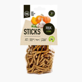 Sticks vegan proteic dovleac si usturoi 70g, HiQ Chips