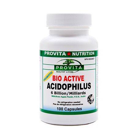 Acidophilus bio-activ, probiotic 6 miliarde, 90cps, provita nutrition