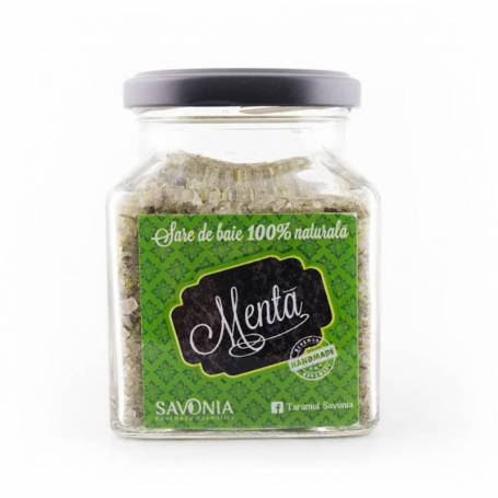 Sare de baie cu Menta, 350g, Savonia