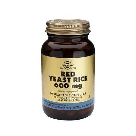 Red Yeast Rice 600mg 60cps - SOLGAR