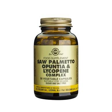 Saw palmetto opuntia & lycopene complex 50cps - solgar
