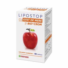 Lipostop cu otet de mere si bio-crom 60cps - Quantum Pharm