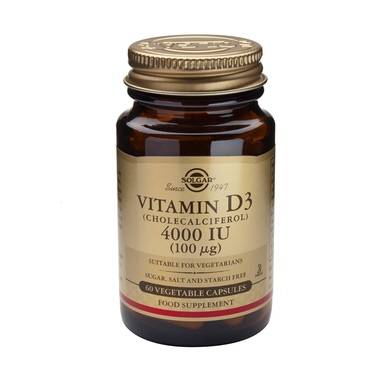Vitamina d3 4000iu 60 cps - solgar