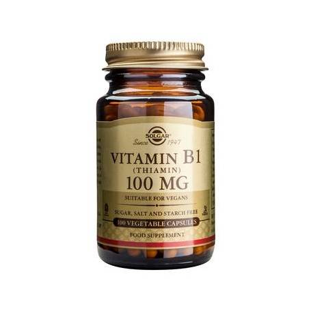 Vitamin B-1 (Thiamin) 100mg 100cps - SOLGAR