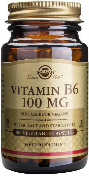 Vitamina b6 100mg 100cps - solgar