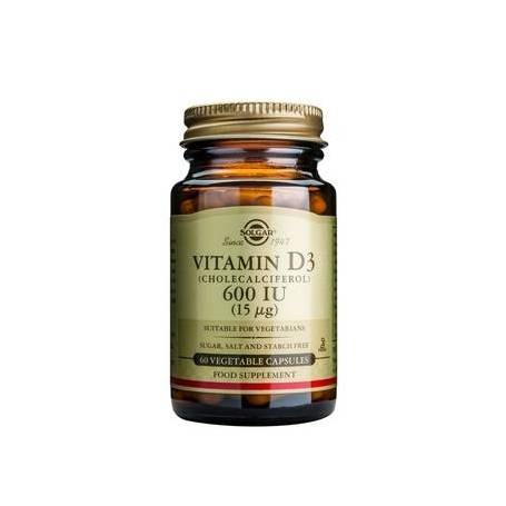Vitamina D3 600IU - 60 veg caps - SOLGAR
