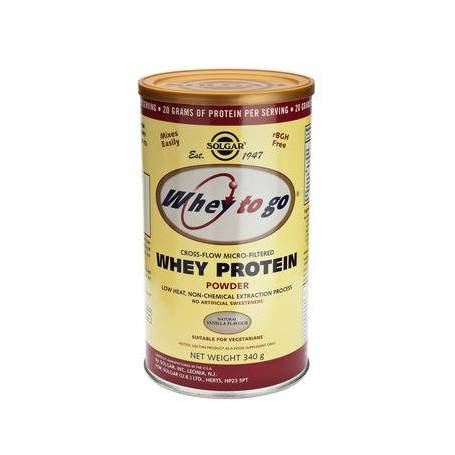 Whey to go protein vanilla 340g - SOLGAR