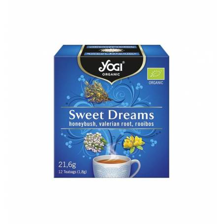 Ceai vise placute cu honeybush, radacina de valeriana si rooibos, 12 plicuri ECO-BIO - Yogi Tea